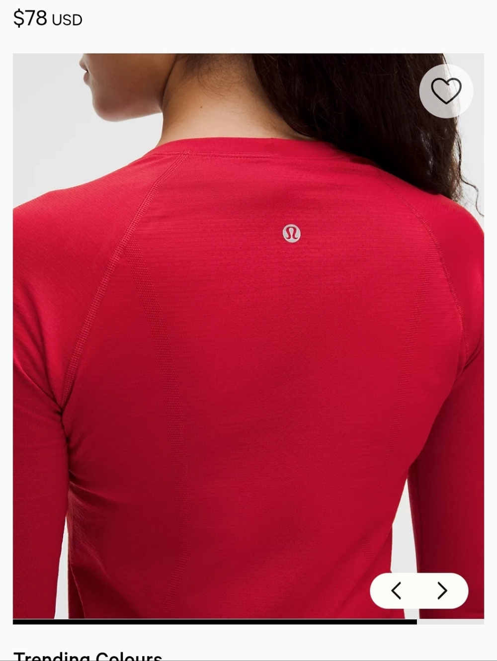 lululemon athletica Red
Swiftly Tech Long-Sleeve